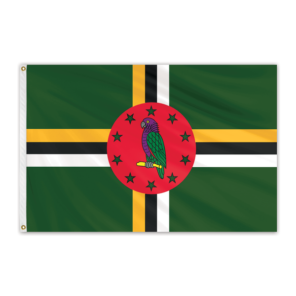 Global Flags Unlimited Dominica Outdoor Nylon Flag 3'x5' 201649